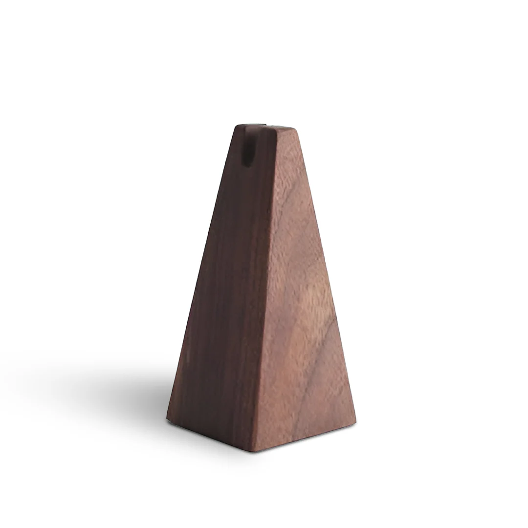 Minimalist Wooden Glasses Frame Rest – Pyramid Stand