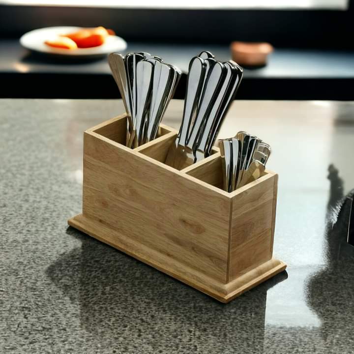 Wooden Cutlery Organizer