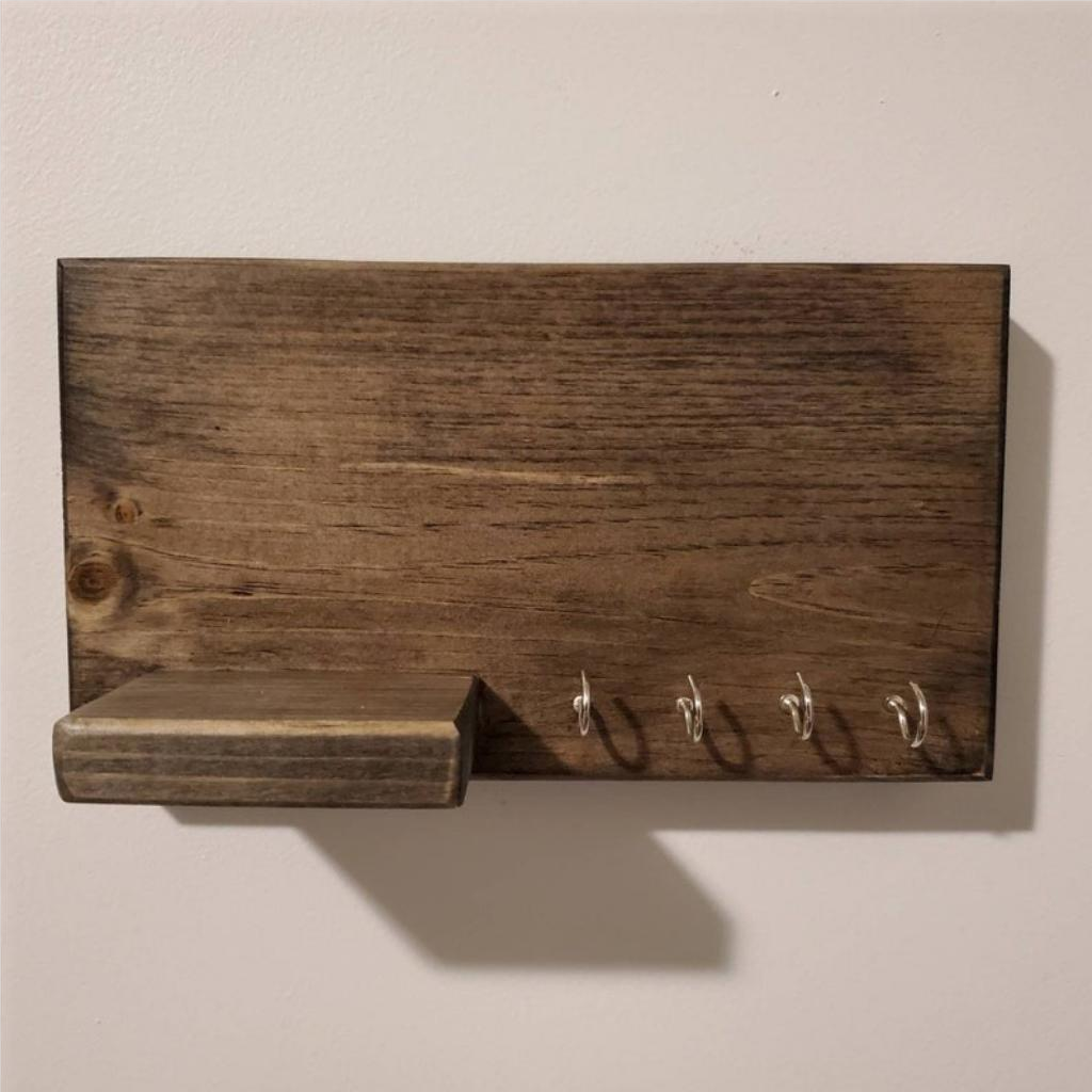 Minimalist Key Holder with Shelf