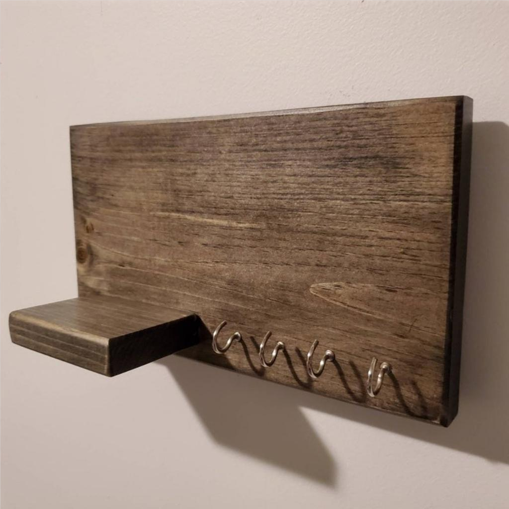 Minimalist Key Holder with Shelf