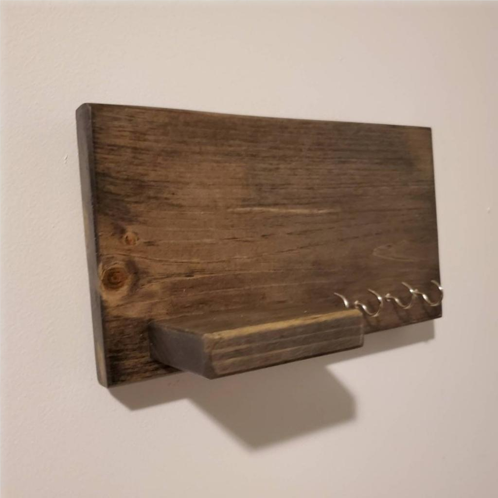 Minimalist Key Holder with Shelf