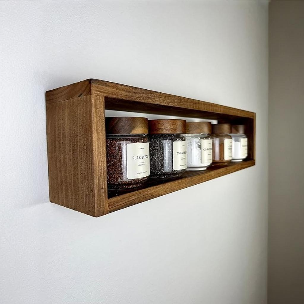 Set of 2 Floating Rectangle Shelves
