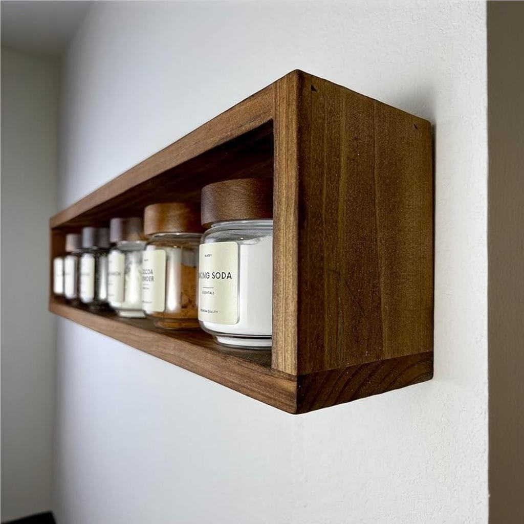 Set of 2 Floating Rectangle Shelves