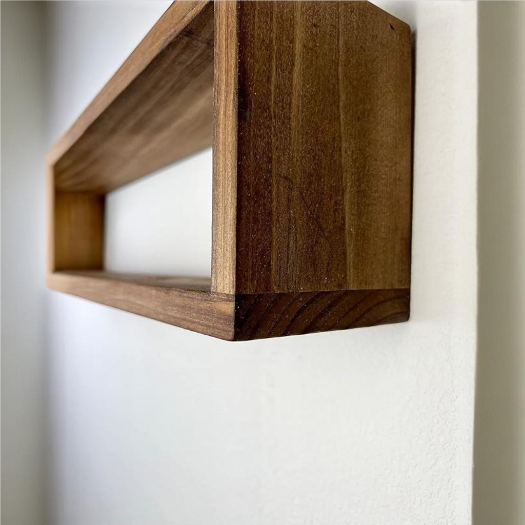Set of 2 Floating Rectangle Shelves