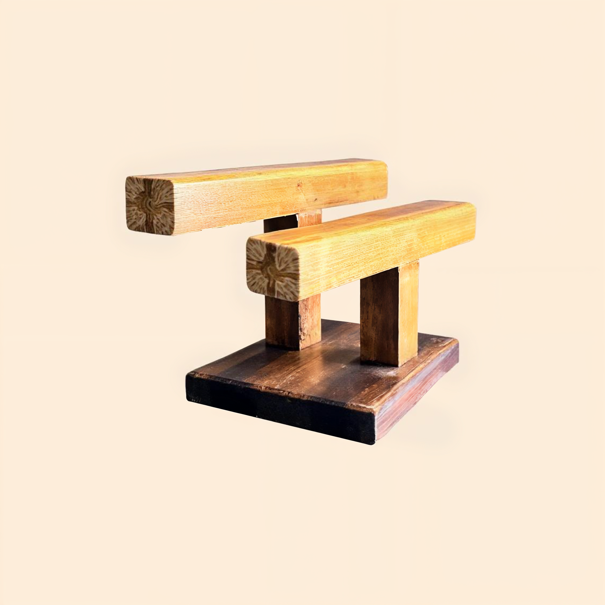2 Tier Solid Wooden Bracelet Holder
