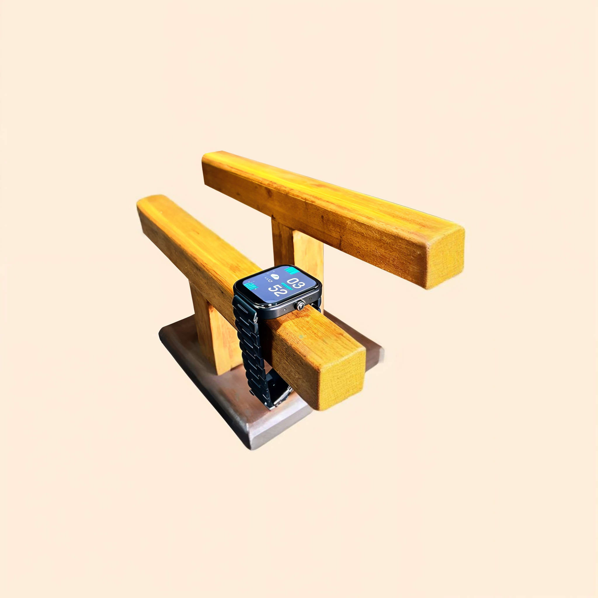 2 Tier Solid Wooden Bracelet Holder