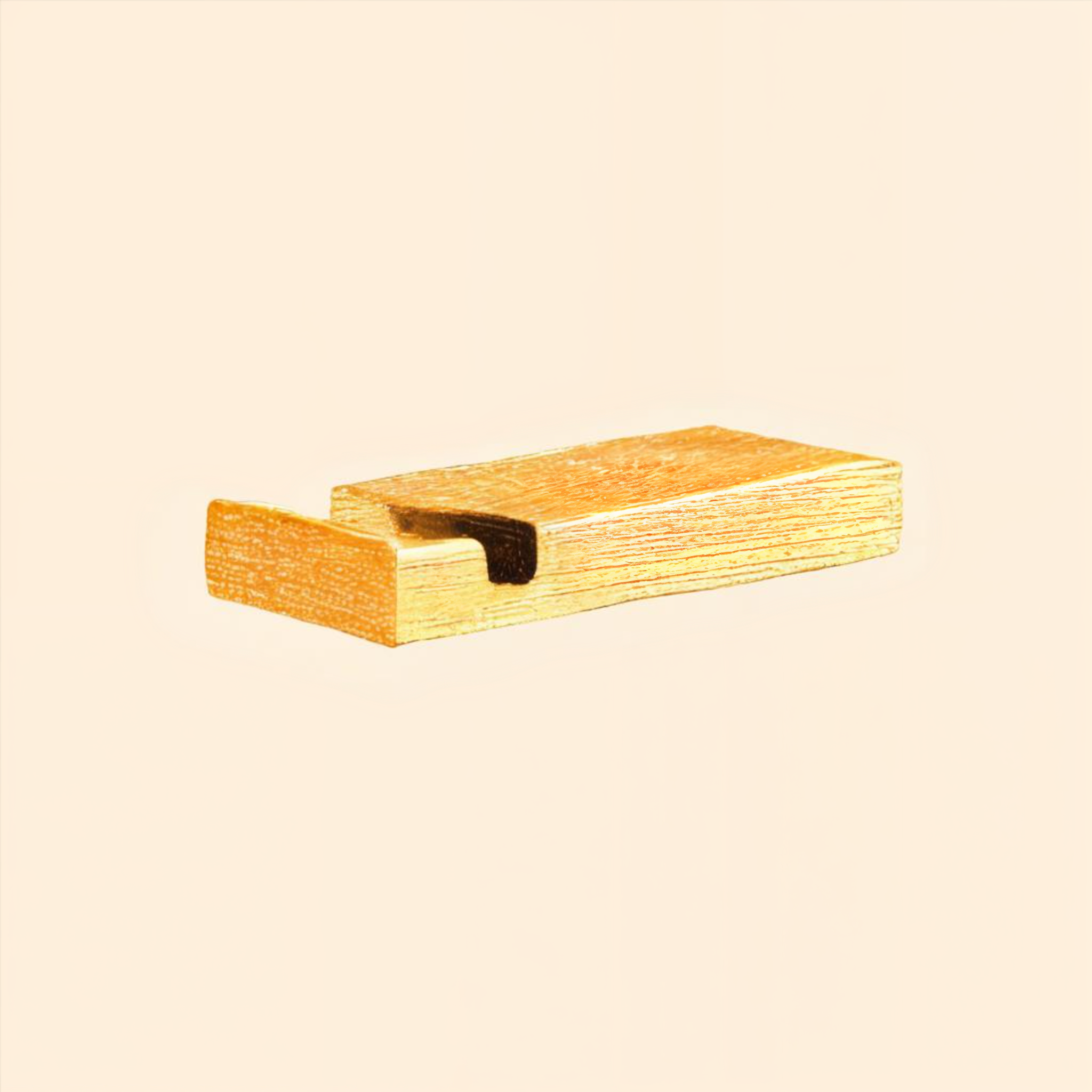 Solid wooden mobile holder