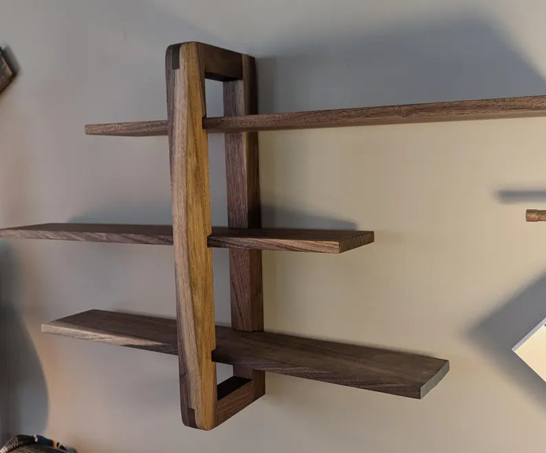 Walnut Adjustable Shelving